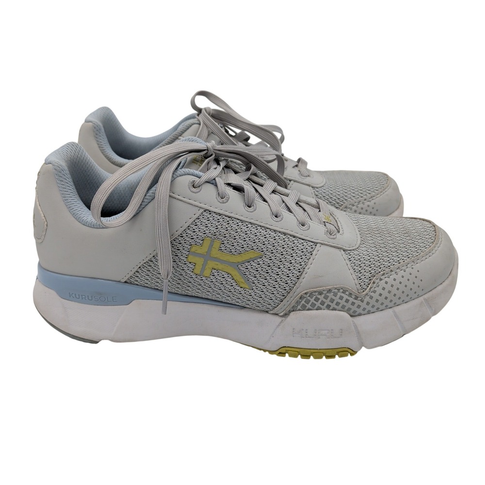 Kuru Quantum 2.0 Womens 9.5 Gray Mesh Athletic Walking Sneakers Comfort 20710495